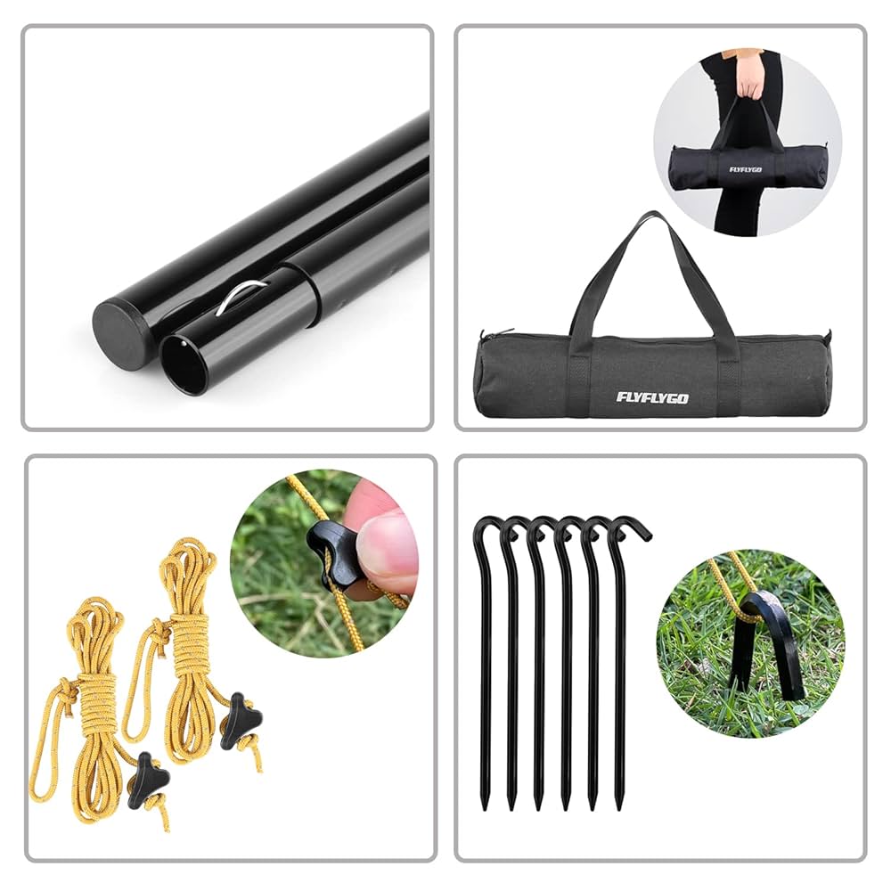 FLYFLYGO 陣幕 焚火 ウィンドスクリーン キャンプ用品 アウトドア Amazon | FLYFLYGO 陣幕 焚火陣幕 コットン キャンプ アウトドア